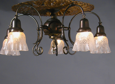 5-Light Flush Chandelier